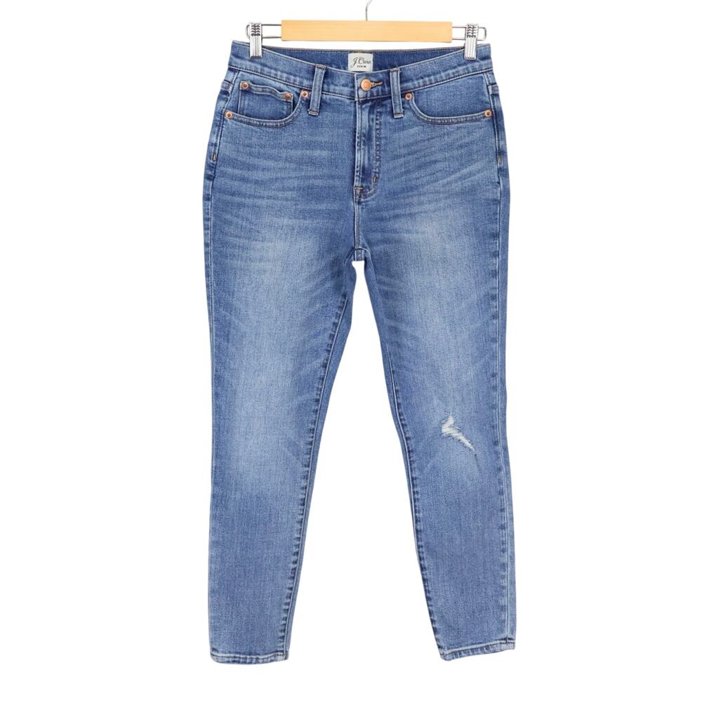 J.Crew 10" Highest-Rise Toothpick Skinny Jean In Corn Fields Wash Size 28